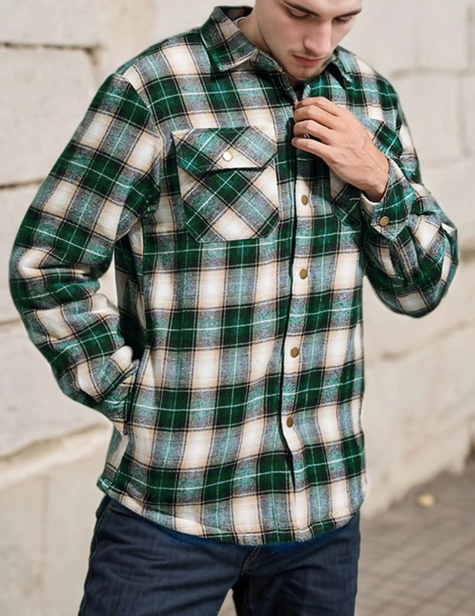 Check Button Jacket